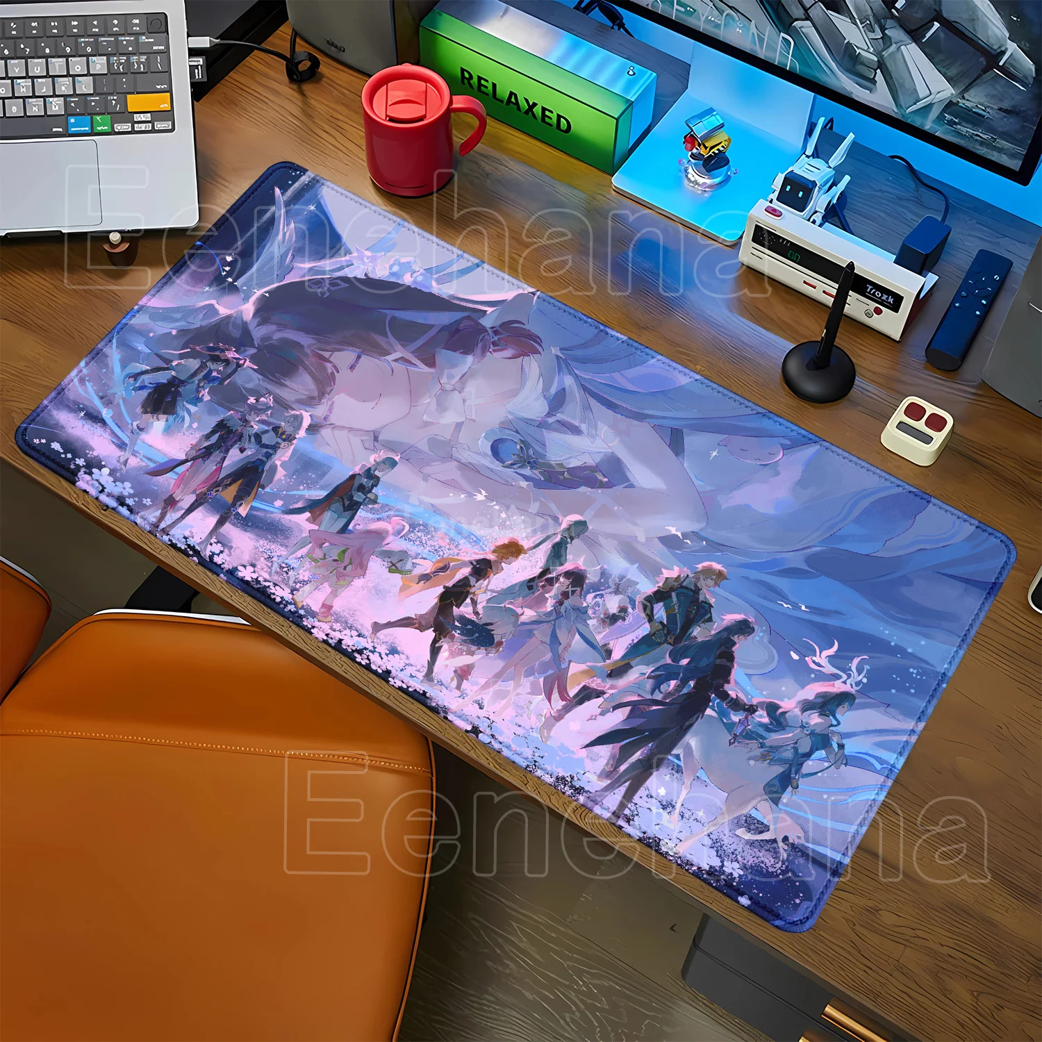 

Columbina Genshin Impact Kawaii Mouse Pad Gaming Animal overlock Big Mousepad Computer Game Large Rubber Art Laptop XXL Desk Mat