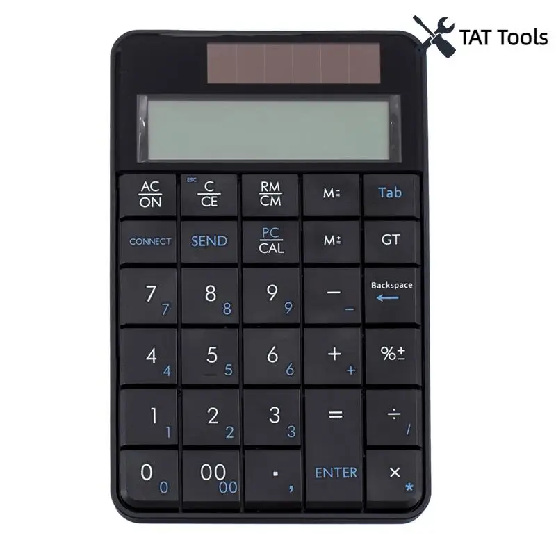 

2.4G Wireless Keyboard Mini 2In1 Wireless USB Digital Keyboard With Calculator Display Keyboard Office Calculator