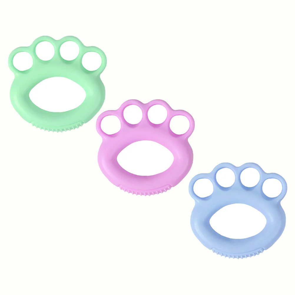 

3pcs Hand Grip Strengthener Tpr Non-Slip Surface Multi-Functional Finger Exerciser For Hand Wrist Fitness Rehabilitation
