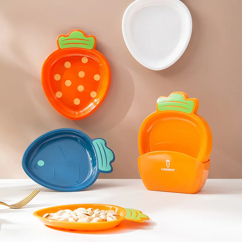 

Kitchen Tableware Plate Radish Bone Spitting Plate Small Plate Snacks Fruit Sugar Fruit Plate Kitchen Decorations