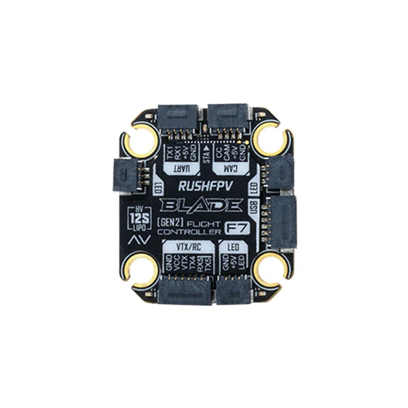 AP1RUSHFPV RUSH BLADE F722 V2 MINI/60A EXPLORER FPV Flight Controller STM32F722 MPU6000 3-6S 20X20mm Digital Analog ForRC FPV Dr