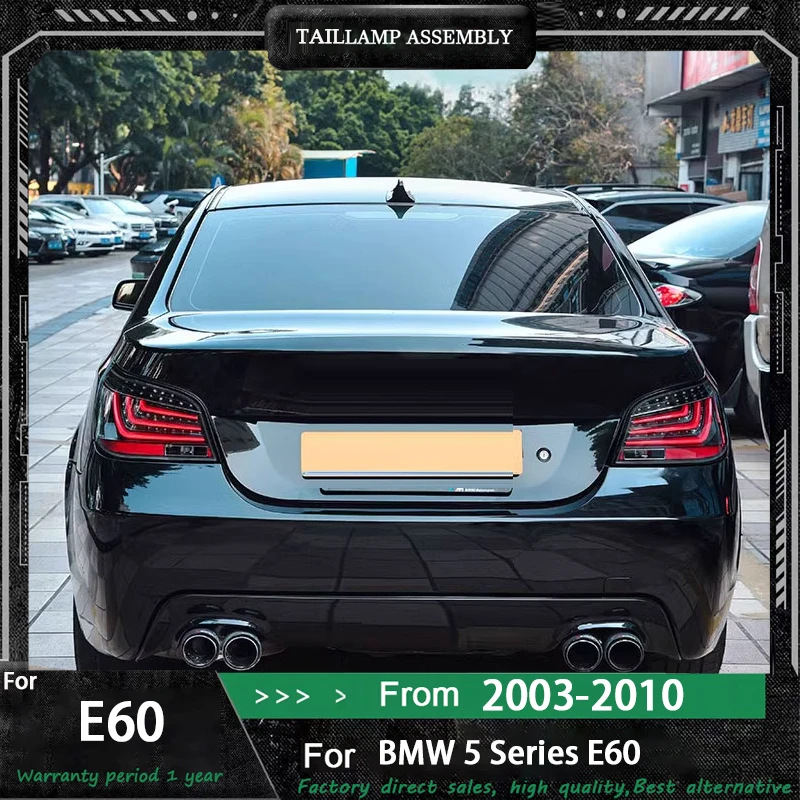 Car For BMW 5 Series E60 Taillight 2003-2009 Upgrade Modified to New DRL Dynamic Turn Signal LED Taillight Auto Accessories