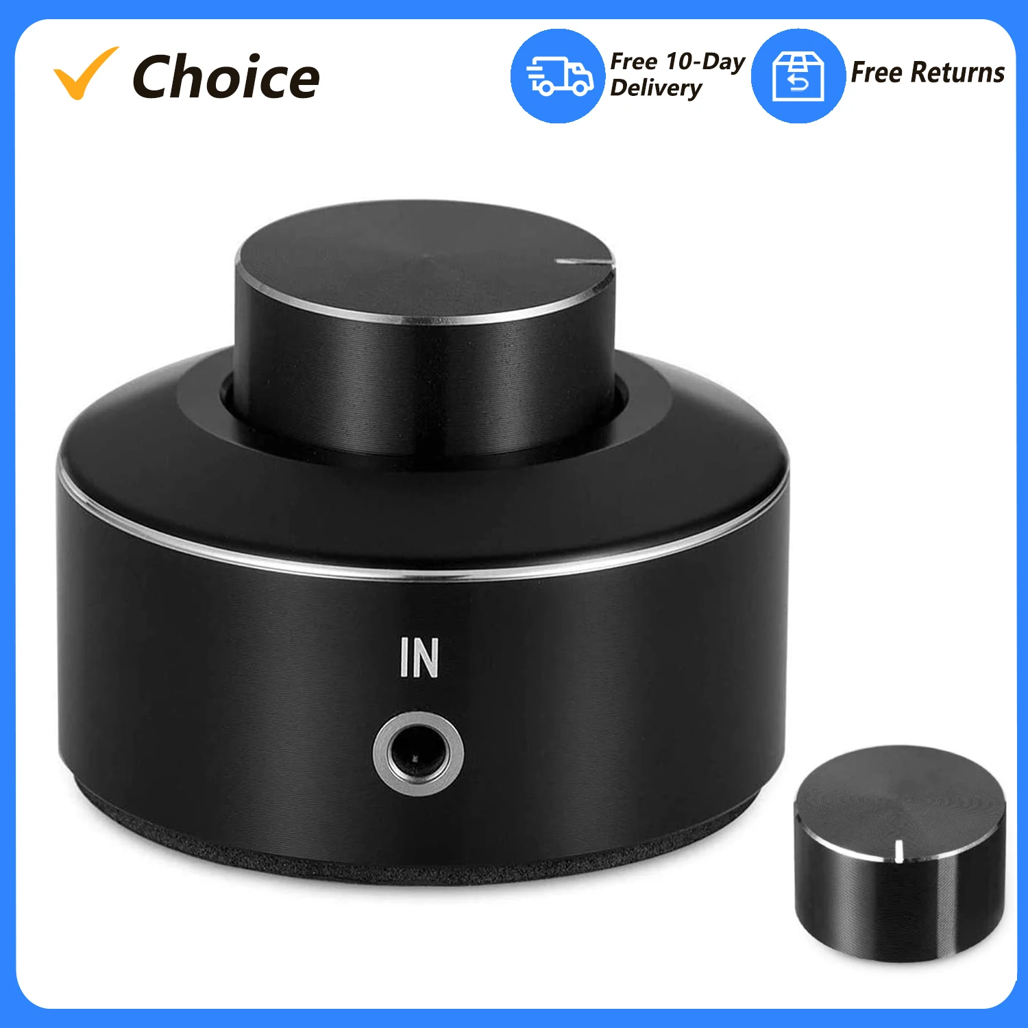 M1 Mini Volume Control Knob Volume Controller 3.5mm Audio Adjuster Switcher Knob Speaker Audio USB for Win10/8/7/Vista/XP/Mac