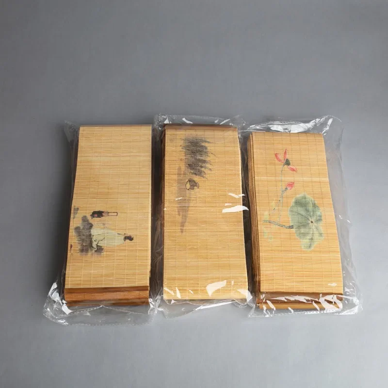 Creative Handmade Bamboo Tea Mats Placemat Table Mat Chinese National Ceremony Decor Crafts Waterproof Runner