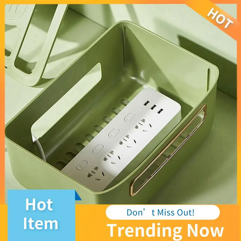 

Wire And Cable Storage Box Router Storage Box PP Router Storage Box Socket Plug Set-Top Box Shelf, Wire Socket Cover Box Green