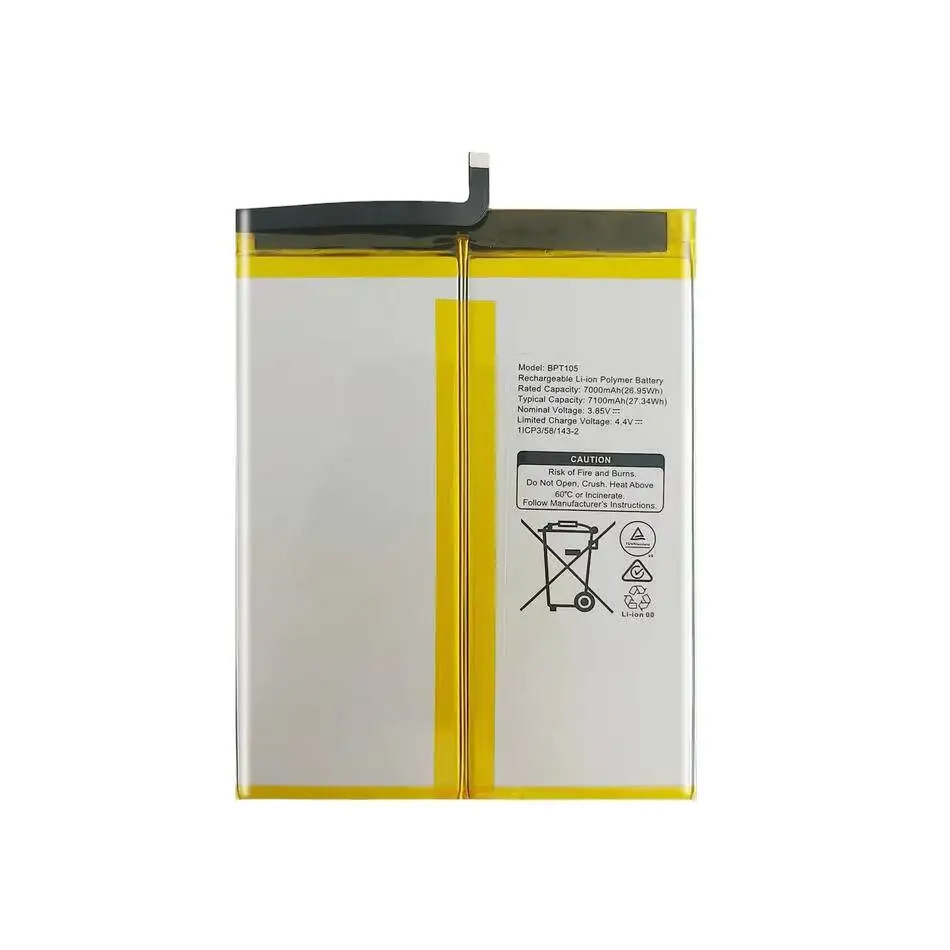 Fit For Other BPT105 Tablet Battery Strong Compatibility 7100mAh