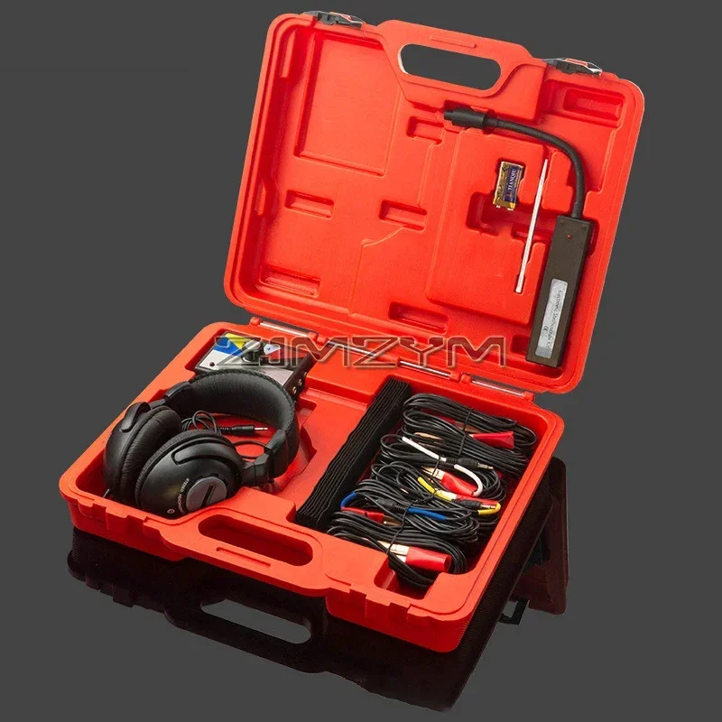 Automotive Diagnostics 6 Channel Electronic Stethoscope Tool, 6 Noise-Finder Microphone Clamps with Leads, Over-Ear Headphone