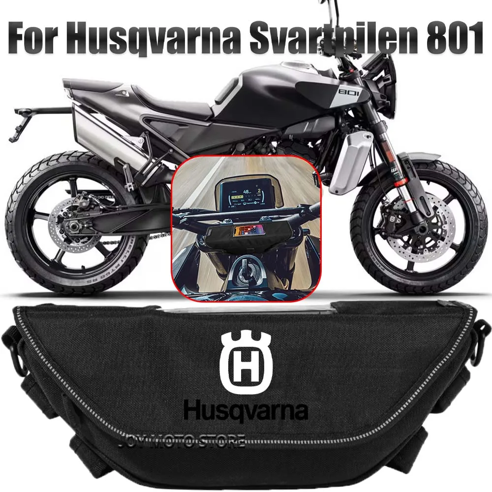 

For Husqvarna Svartpilen 801 Motorcycle accessories tools bag Waterproof And Dustproof Convenient travel handlebar bag