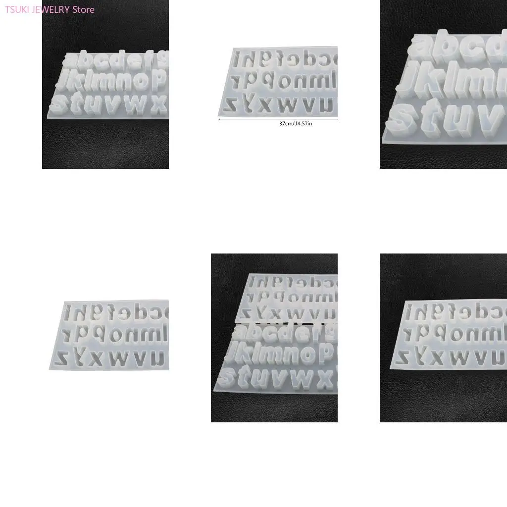 

62KE DIY 26 Lowercase English Letters Mold Pendant UV Resin Silicone Mold Jewelry Making Tools Art Crafts