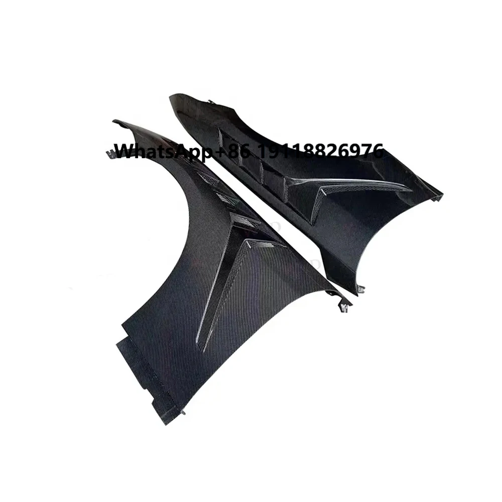

Dry Carbon Fiber Front Fenders GTD Style for Mustang 2024+ Front Side Fender Vent Trim