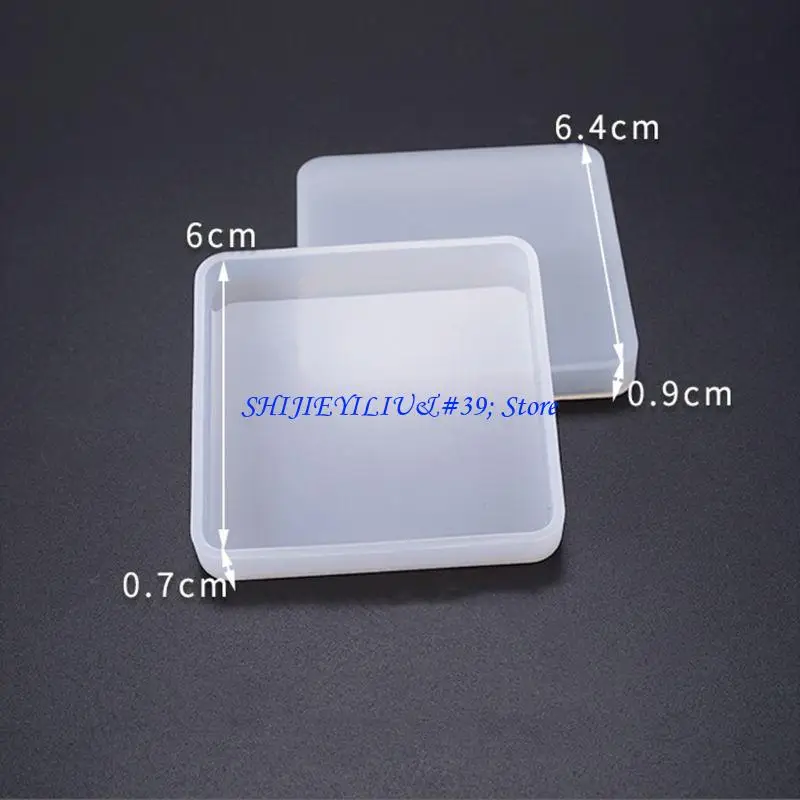 

E21F 3x/Set Mirror Square Round Highlight Mold DIY Crystal Epoxy Resin Silicone Mould