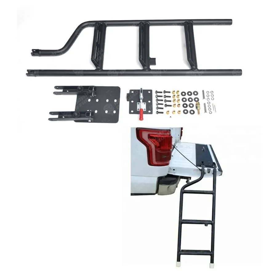 HW4X4 Affroad Auto Accessories Tailgate Step Kit Tailgate Ladder  for Ranger T6 T7 T8 2012+