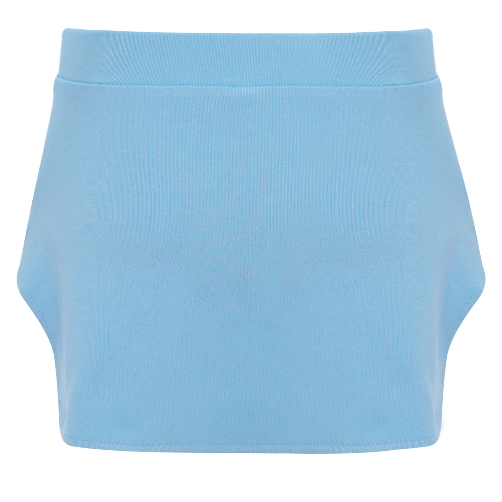 تنورة رقص باليه للأطفال البنات بفتحة جانبية بلون سادة وحزام خصر مطاطي لرقص الباليه الغنائي وتدريبات الإحماء #4