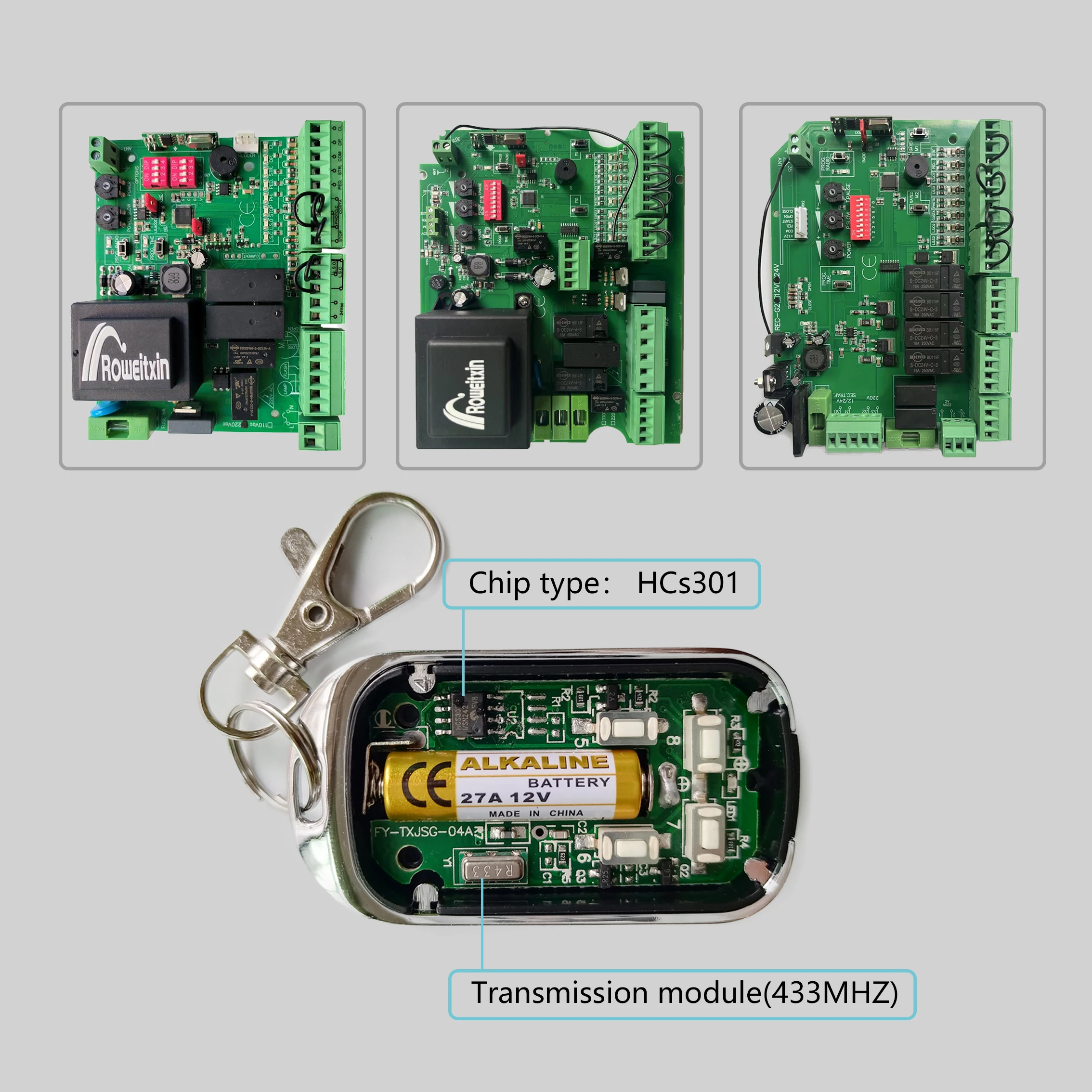 433 MHz Rolling Code Fernbedienung Chipcode HCS301