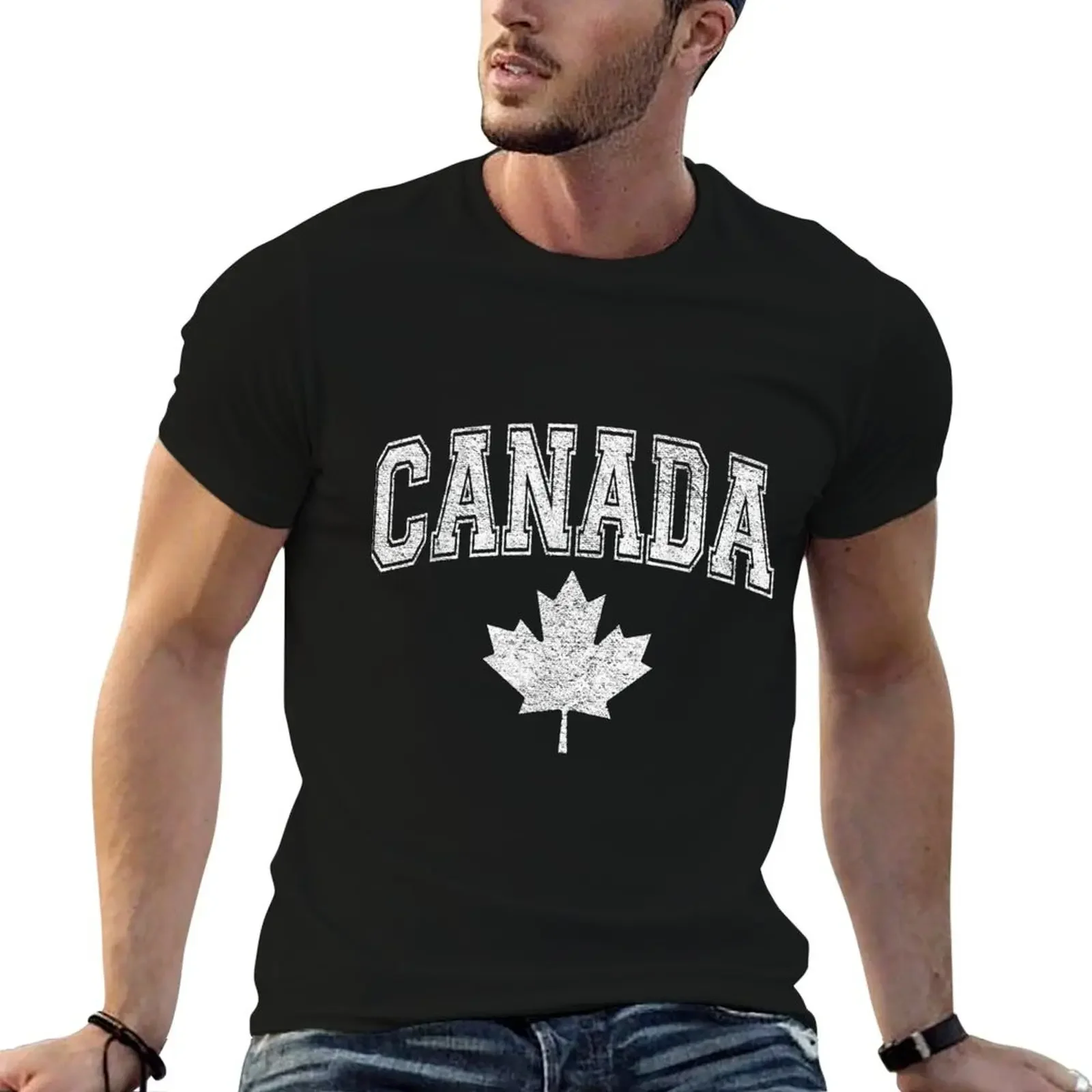 CANADA AHLEIC EAM SPORS FLAG VARSIY SYLE MAPLE LEAF T-Shirt sublime custom t shirt summer tops Men's t-shirts