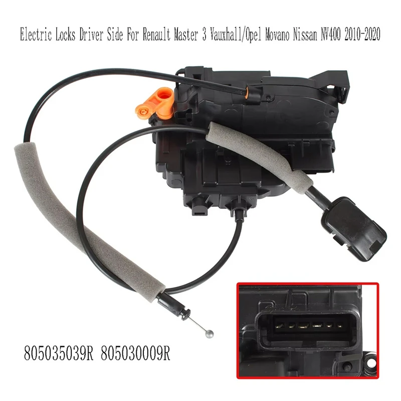 Driver Left Side Door Lock Actuator For Renault Master 3 Vauxhall/Opel Movano Nissan NV400 2010-22 805035039R 805030009R