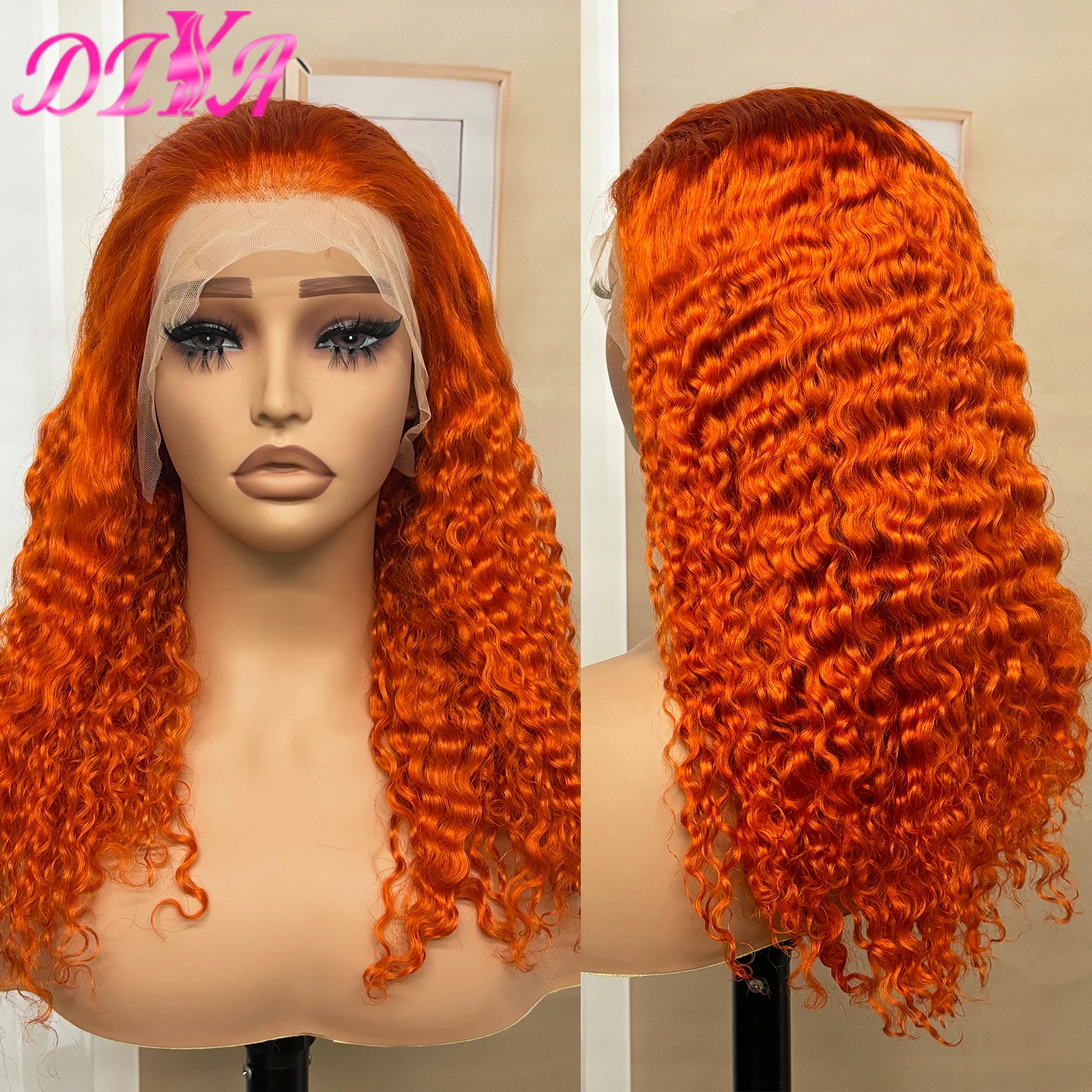 

250% Density Colored Water Wave Human Hair Wigs for Black Women 13x4 HD Lace Frontal Brazilian Remy Human Hair Wigs 20 Inches