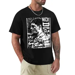 Nick Diaz Black and White Drawing T-Shirt heavyweight t shirts Blouse funny t shirt mens big and tall t shirts