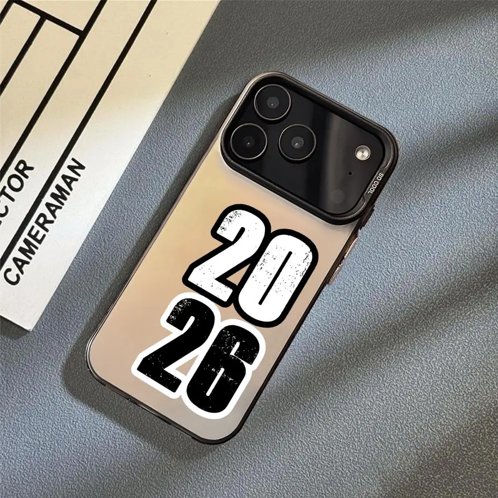 أحدث 2026 أرقام قضية الهاتف آيفون 17 16 15 14 13 12 11 برو ماكس الهواء ماتي ليزر أورورا للصدمات فوندا #2