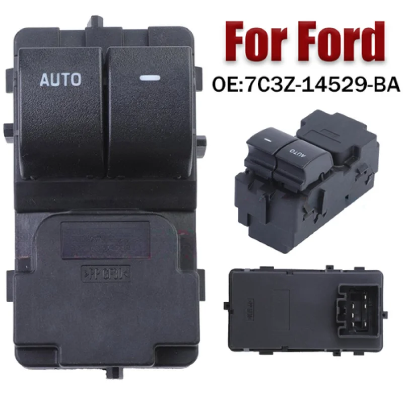 

A+ ABS Car Window Control Switch 7C3Z-14529-BA SW7312 For Ford E350 2009-2019