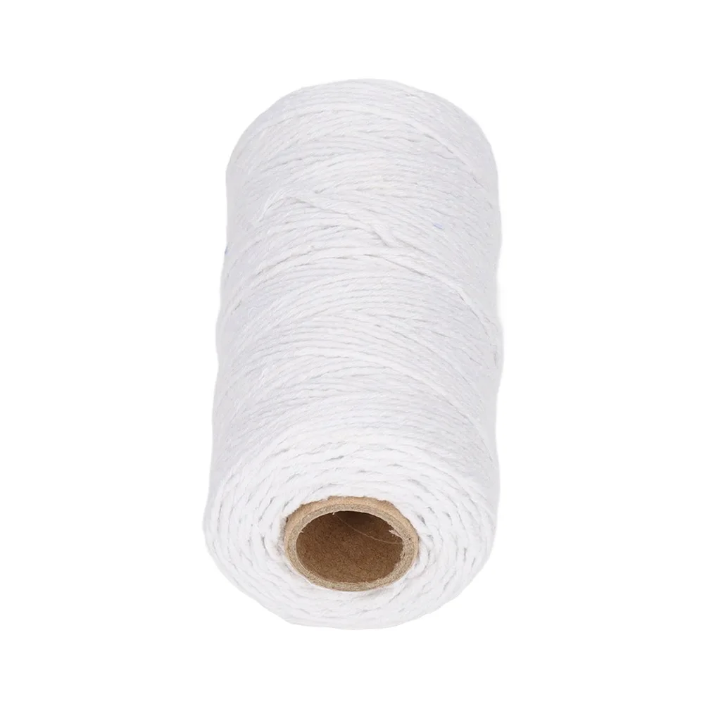 3Pcs Durable 984 Feet Length Macrame Cord Soft Texture Cotton Twine Packing String For Gardening