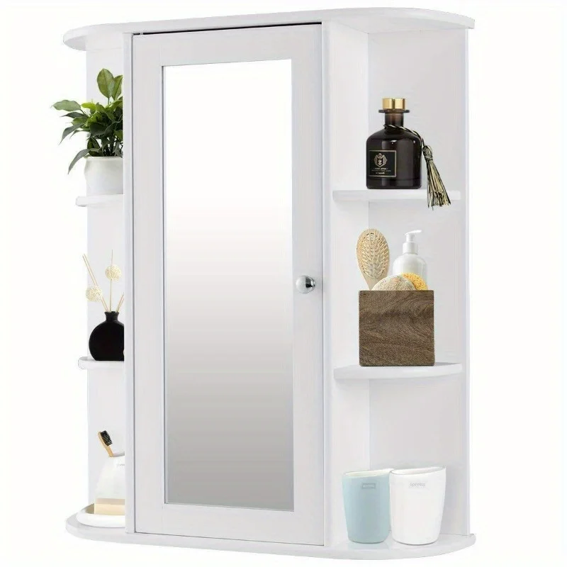 

Bathroom Wall Mount Medicine Cabinet Home Organizer Shelves Over Toilet Cabinet
