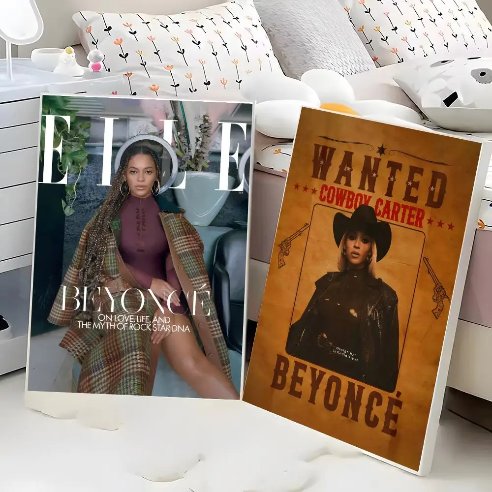 Beyonce Queen B Lemonade Renaissance Global Pop Diva Painting Calligraphy Poster Eco-Friendly Decor Frameless Canvas