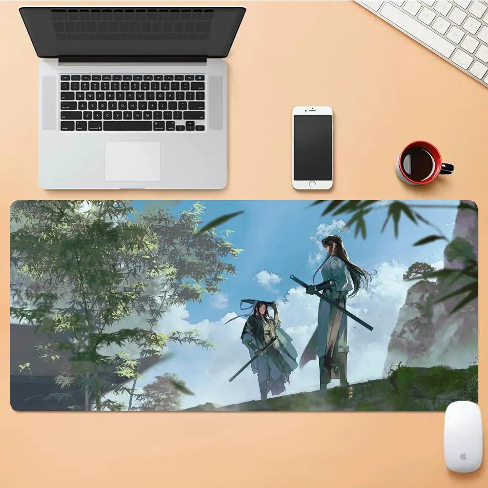 

Martial Arts Chivalry Wuxia Mouse Pad Desk Mouse Pad HD Desk Pad Extended Gaming Keyboard Mats Large XXL Gamer Mousepad 90x40