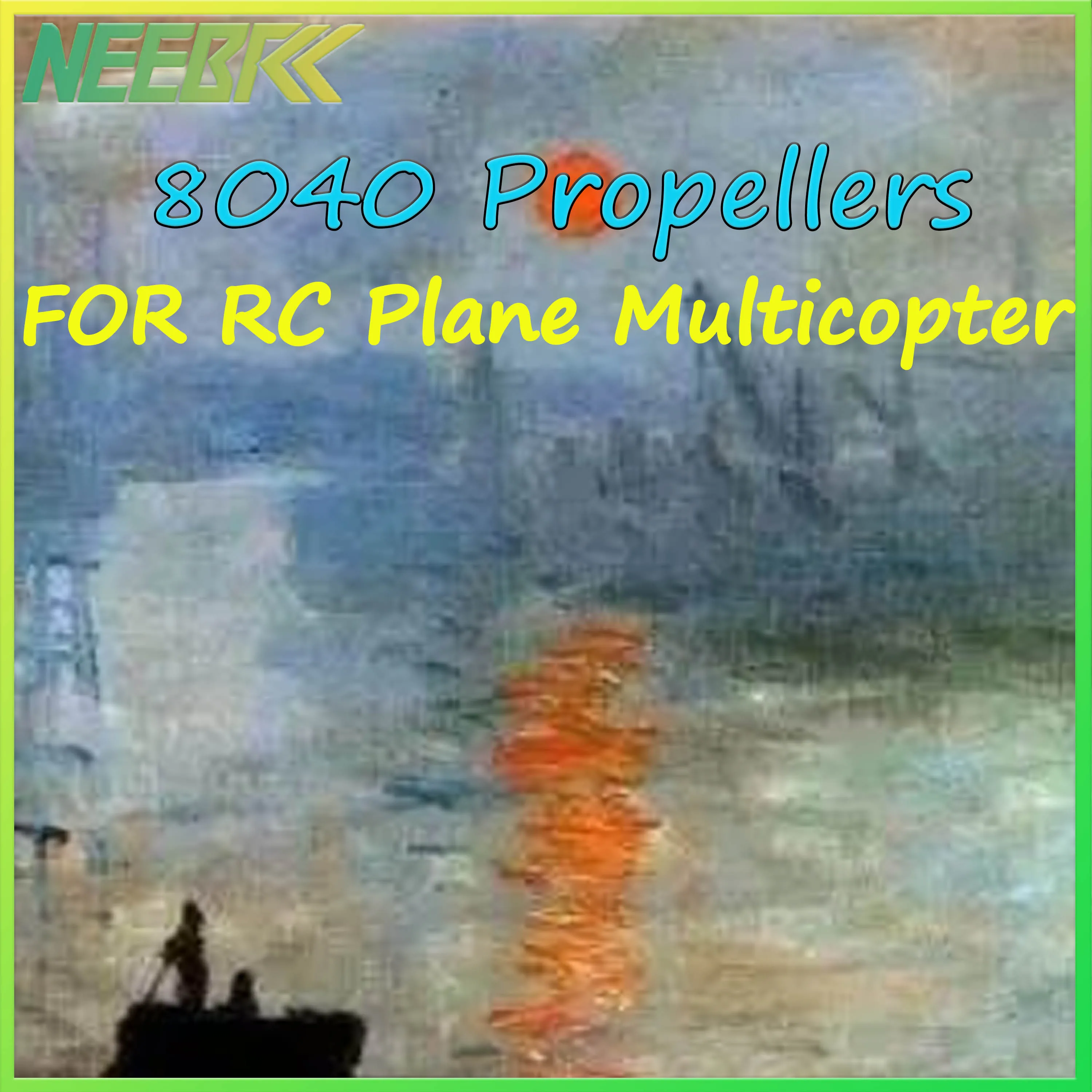 

NEEBRC 1/2Pairs 8040 8X4X3 8inch 3-Blade CW CCW Low Noise Propellers for RC Plane Quadcopter X-Class Cinelifter Mark4 FPV Drone