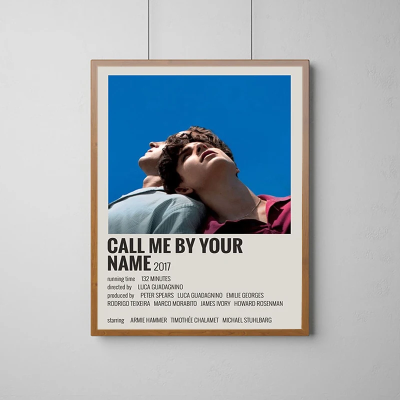 

Call Me by Your Name Poster Clear Image Wall Decorations High Quality Prints for Home Decor