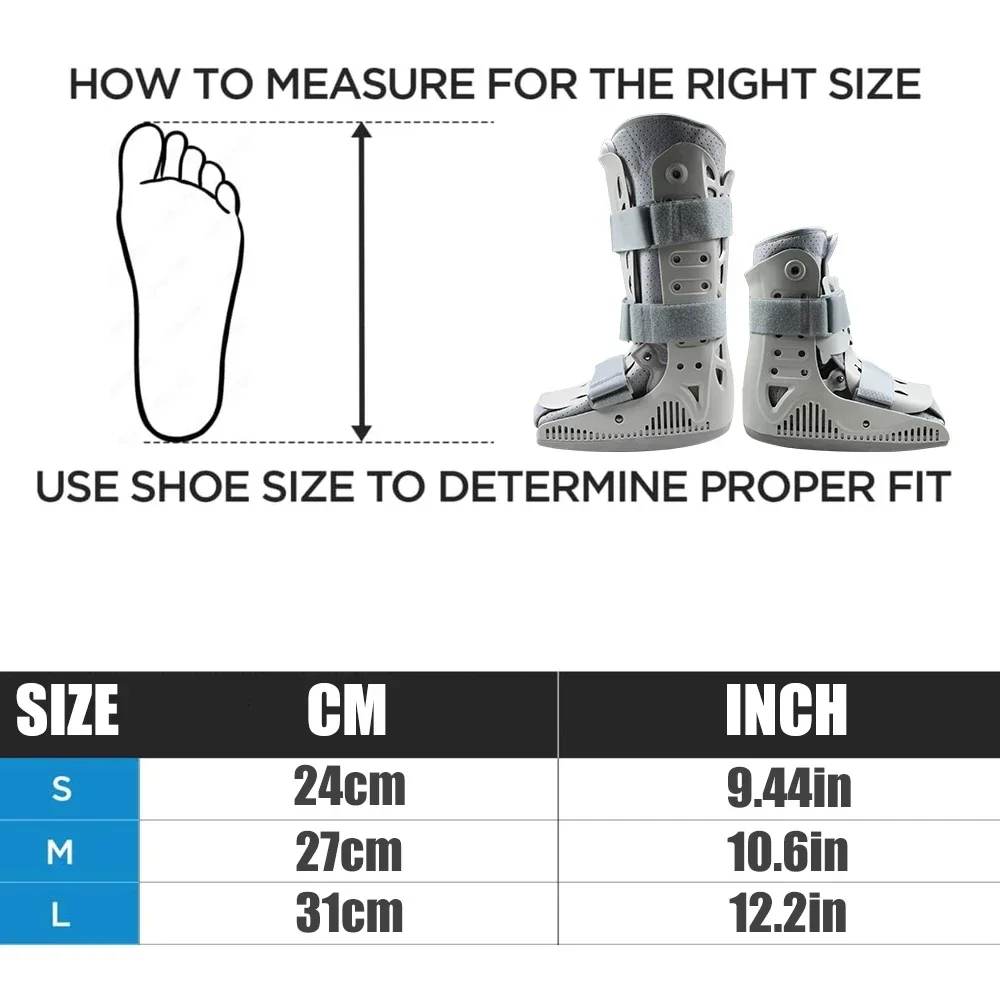 Inflatable Walking Boot,Air Cam Walker Fracture Boot Orthopaedic Boot for Sprained,Air Walker Brace for Broken Foot Achilles