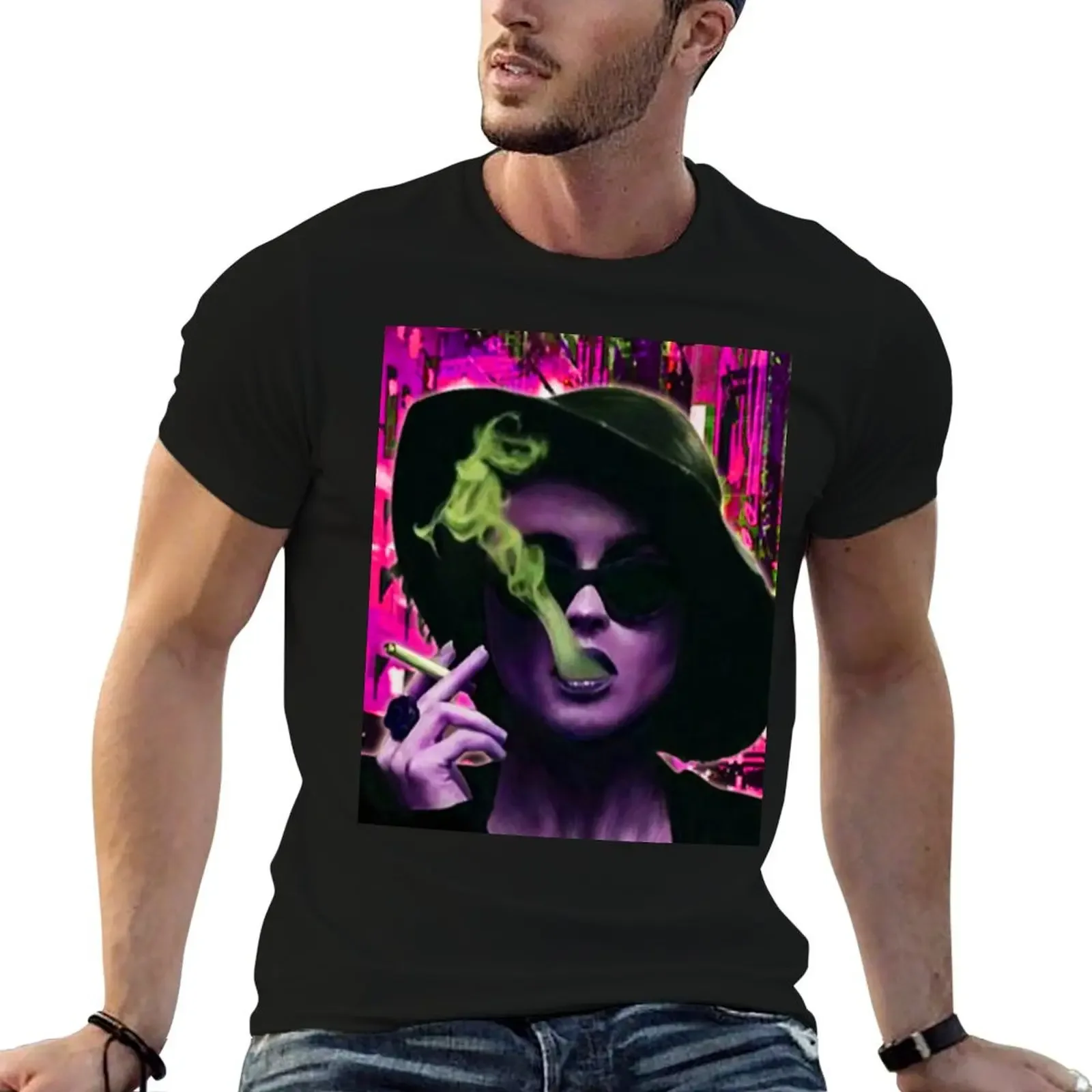 

Marla Singer Fight Club Helena Bonham Carter Digital Art T-Shirt tops graphic shirts mens vintage t shirts