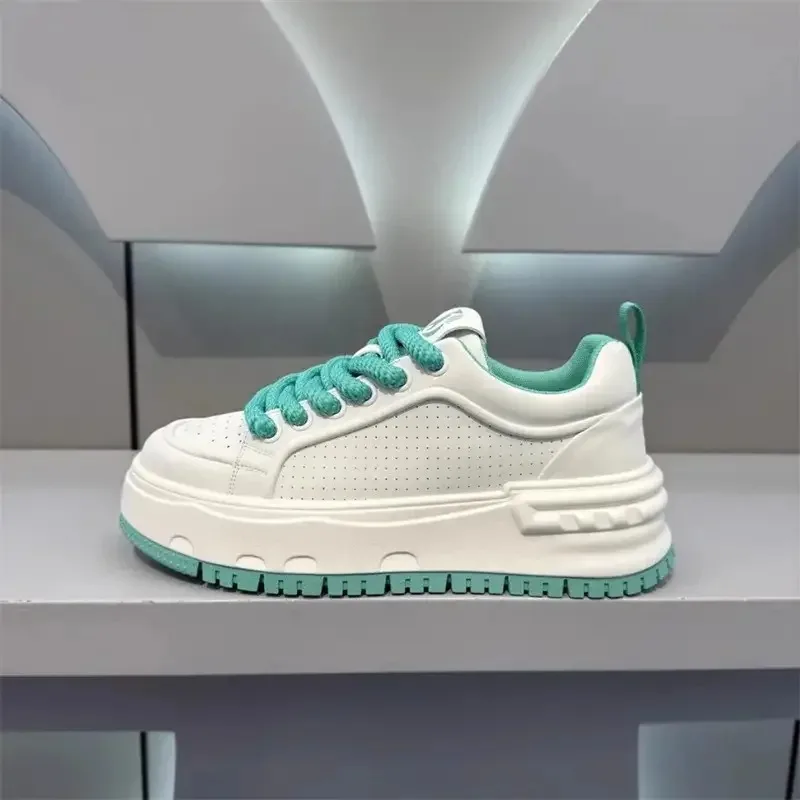 

Кроссовки, повседневные мужские дизайнерские туфли для белых досок, модные дышащие туфли из кожи из микрофибры, увеличенная высота, туфли на плоской платформе