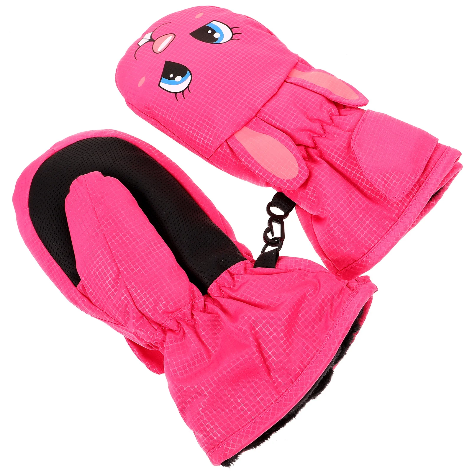 1 par de guantes de esquí manoplas de nieve cálidos a prueba de viento guantes para deportes de invierno palma antideslizante para esquiar snowboard