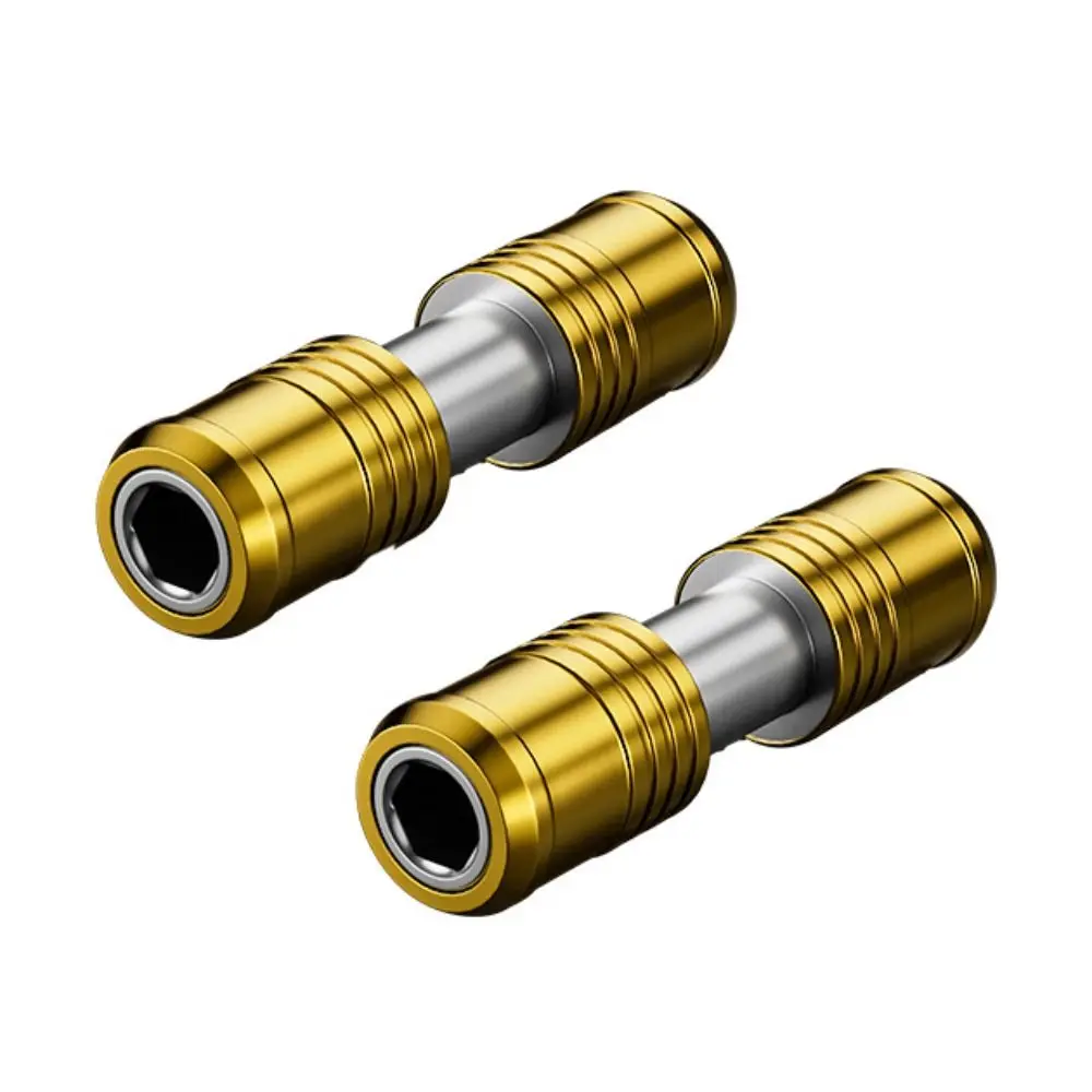 

1/4" Electric Drill Adapter Double Headed Inner Hexagon Screwdriver Bit Holder Carbon Steel Self Locking Extension Rod Repair