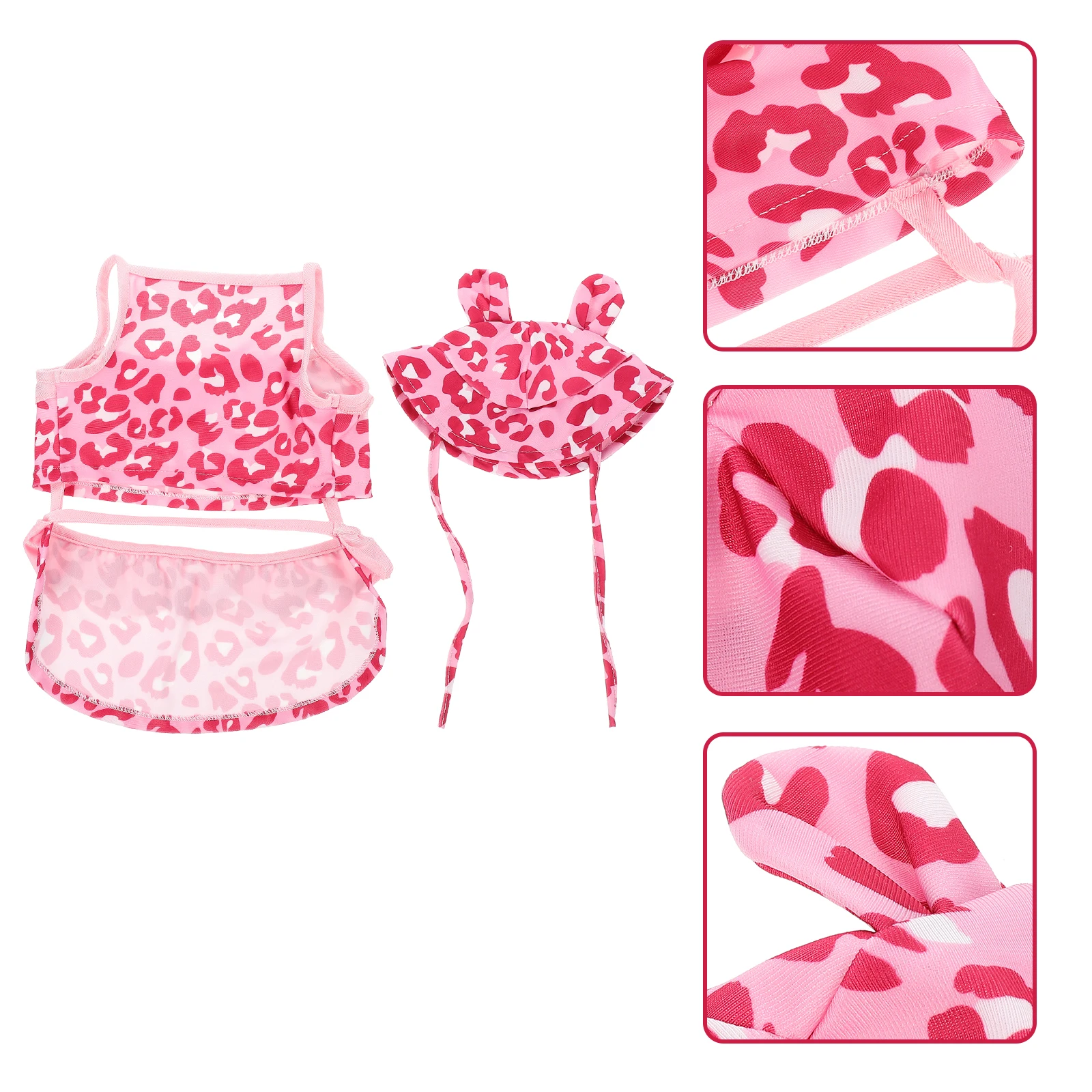 

1 set Pet Swimsuit Beach Pool Clothes with Skirt Puppy Apparel Lightweight Breathable Summer Costume Female Small Bikini Dresses