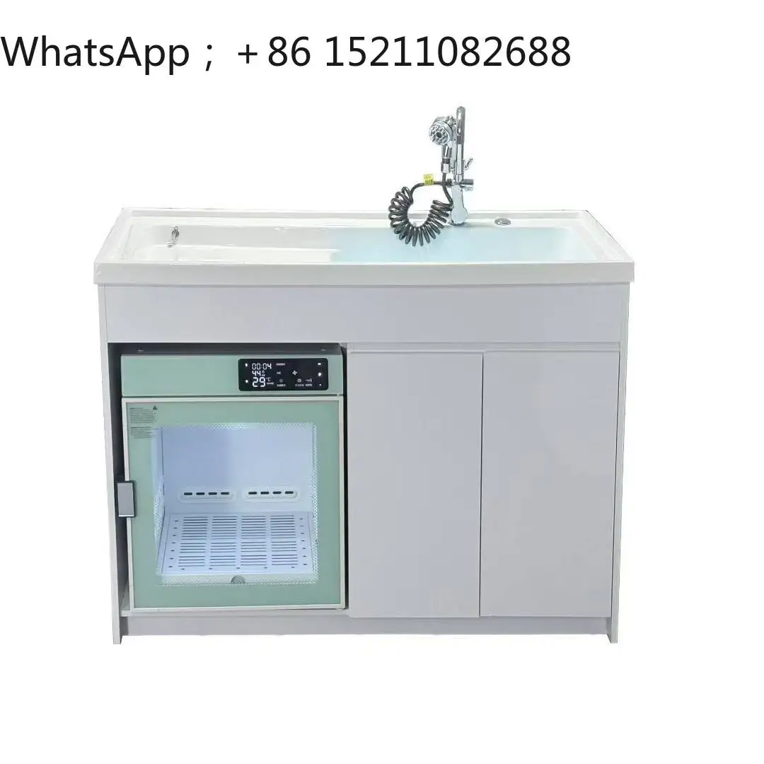 LLY low pressure pet bath household commercial cat and dog spa pool dryer cabinet door integrated special