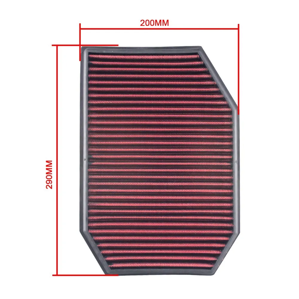 R-EP Replacement Reusable Air Filter OEM 13717590597 for BMW F10 F11 523 528 530 F01 F02 F04 730 High Flow Air Intake Washable