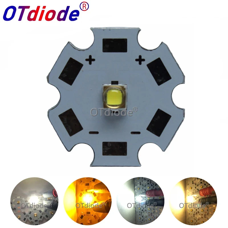 한국 LG3535 LED 이미터, 콜드 웜, 중성 화이트, 골든 옐로우, 1W-3W-5W LED 다이오드, XPG XTE XPG2 LED 라디에이터 교체 가능, 1 개
