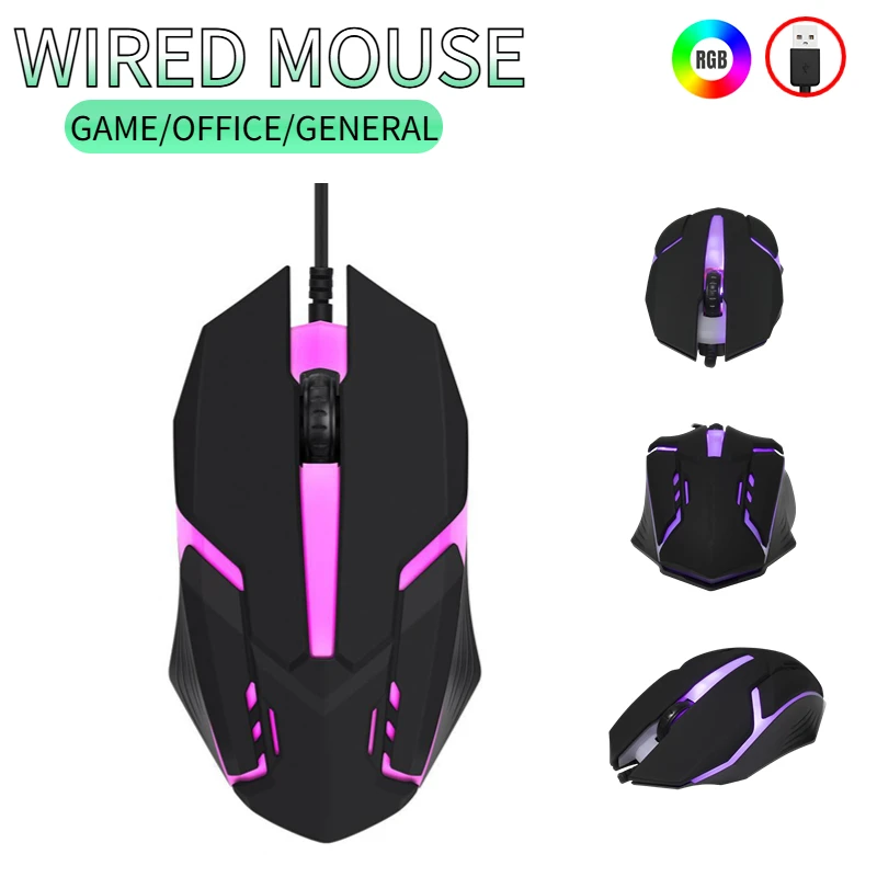 Usb Wired Mouse Rgb…