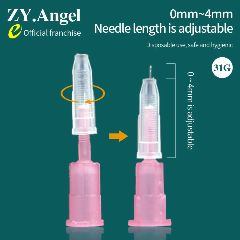 Disposable Medical 31G SmallNeedle Painless Superfine Independent Sterile Packaging Cosmetic Surgery Adjusting Injection Needle