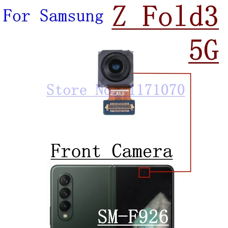 For Samsung Galaxy Z Fold Fold2 Fold3 Fold4 5G Rear Facing Selfie Big Back Main Camera Module Ribbon Flex Cable Parts