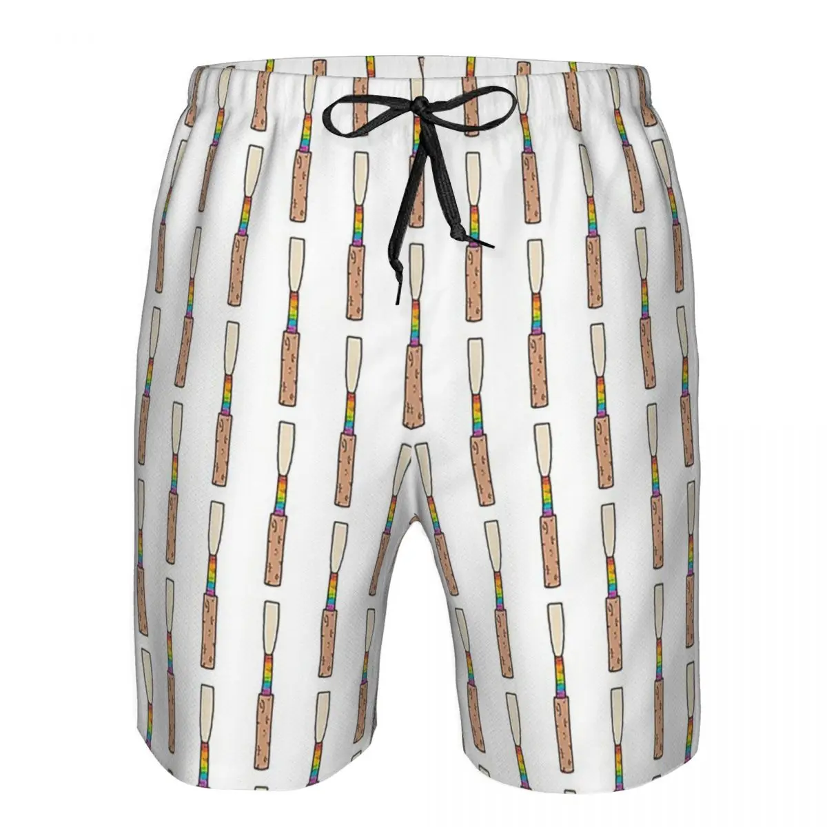 Rainbow Oboe Reed Trunks Beach Board Shorts Casual Quick Dry Swim Summer Men Pants