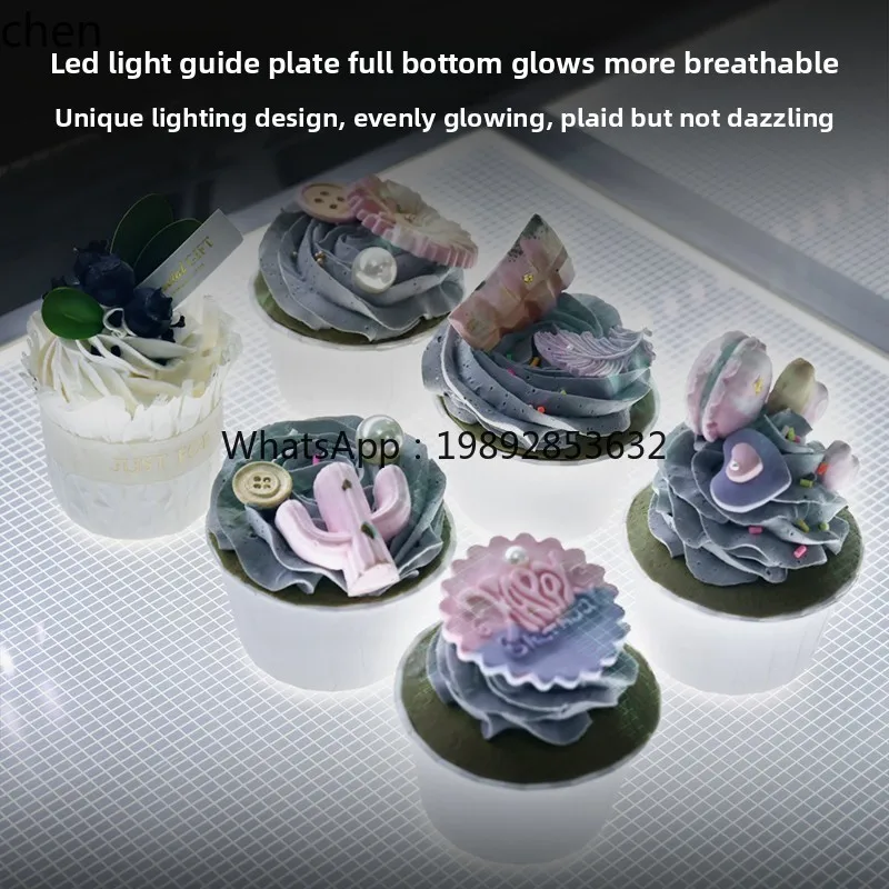 vetrina per torte monostrato ad angolo retto West Point dessert frutta congelatore ad aria fresca refrigerato