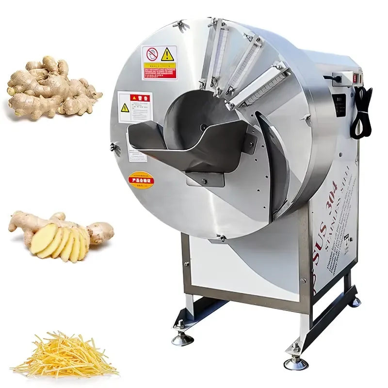 Commercial Vegetable Ginger Slicer Shredder Cutter Carrot Strip Vegetable Cutting Machine