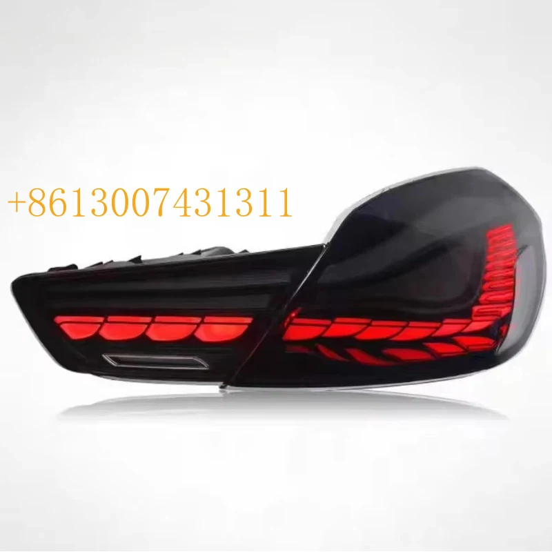 FactoryFor 6 Series F06 LED Tail Lights 2010-2016 Daytime Running Lights with Dynamic Turn Signals Red Lens