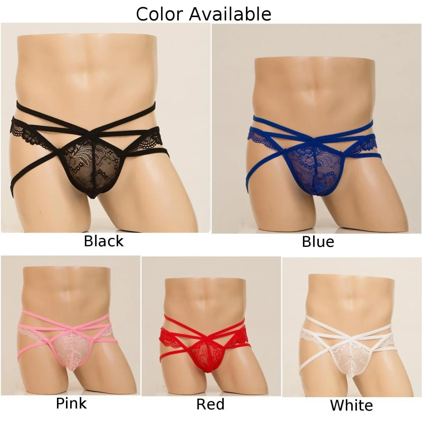 Special Occasions Pink G-String Underwear Transparent G-string For Men 30 Spandex 70 Polyester Applicable For Male