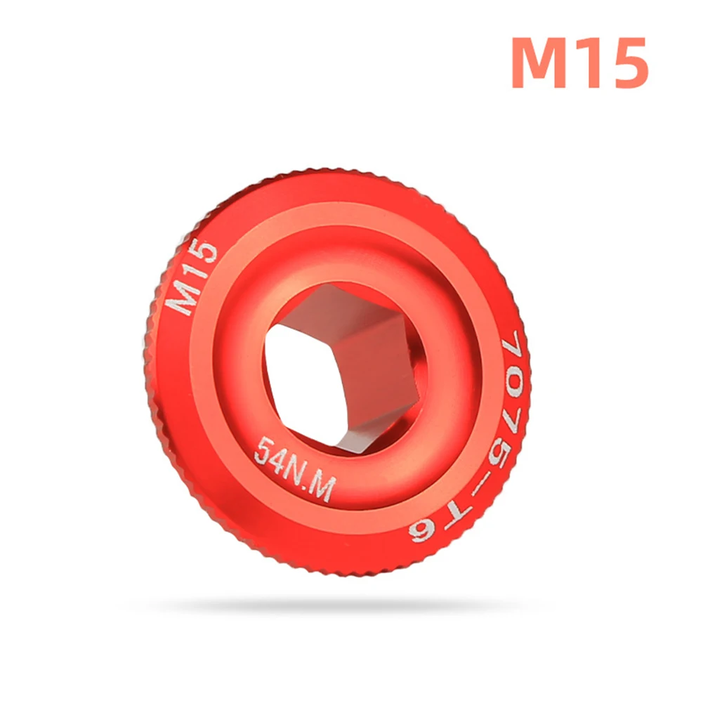 

Bike Outdoor Fastening Nut M Crankset Screws Cap Crank Fixing Bolt Cover 28*28*14mm Aluminum Alloy Black Fit M15/18/19/20
