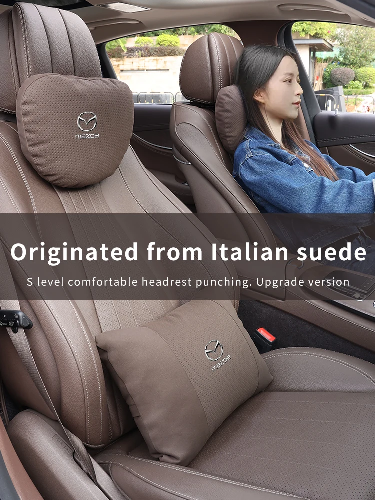 Mazda 3 5 6 SKYACTIV Axela Atenza CX30 CX5 CX8 CX9 MX5 RX7 BT50 Car Headrest Neck Support Seat Lumbar Cushion Soft Neck Pillow