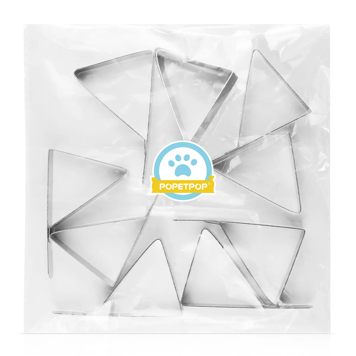 

10Pcs Stainless Steel Tablecloth Clamps Triangle Clips Secure Table Covers Prevent Slipping for Picnics Parties Dinners